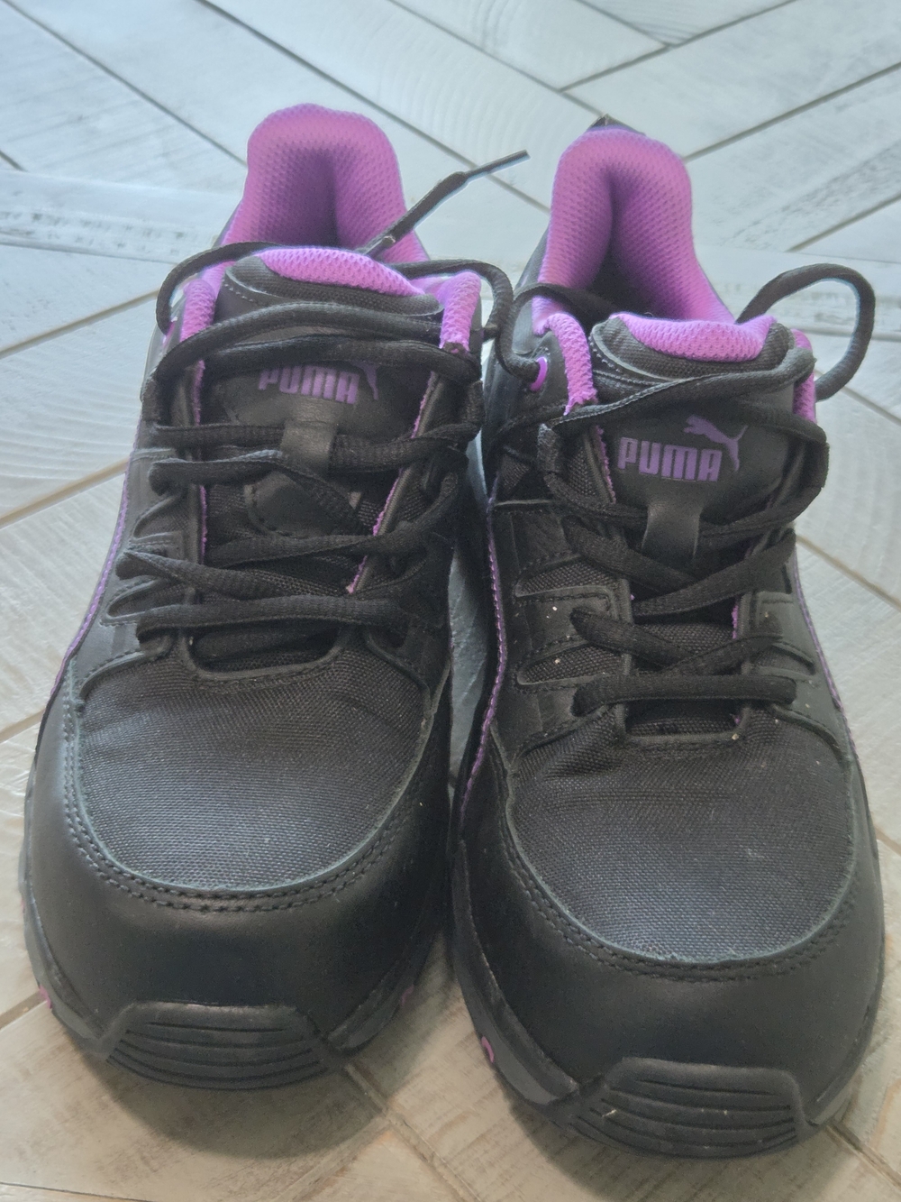 PUMA Women’s Black & Purple Athletic Sneakers